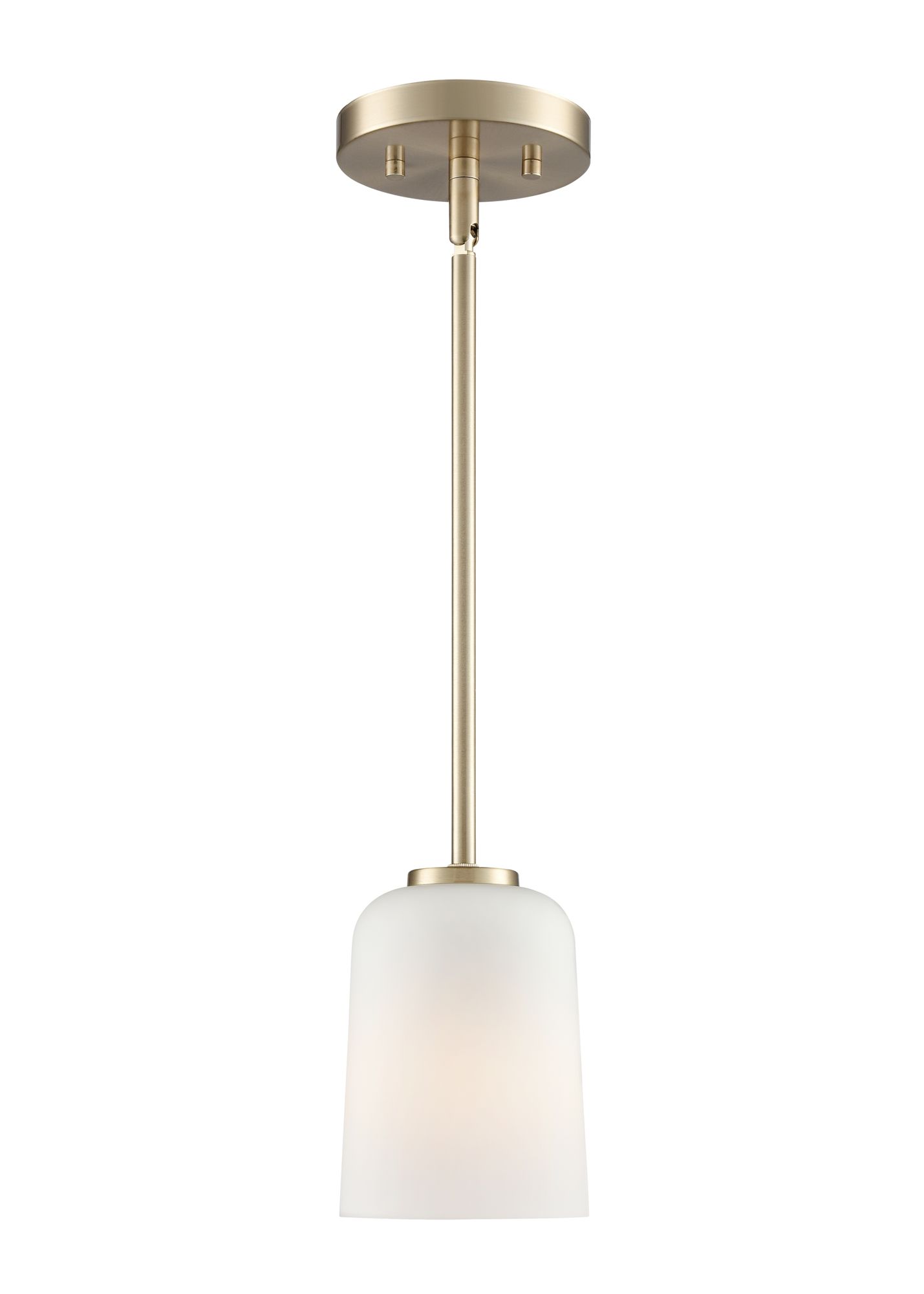 Image 2 Millennium Laphia 1-Light 5" Modern Gold Pendant with Glass Shade more views