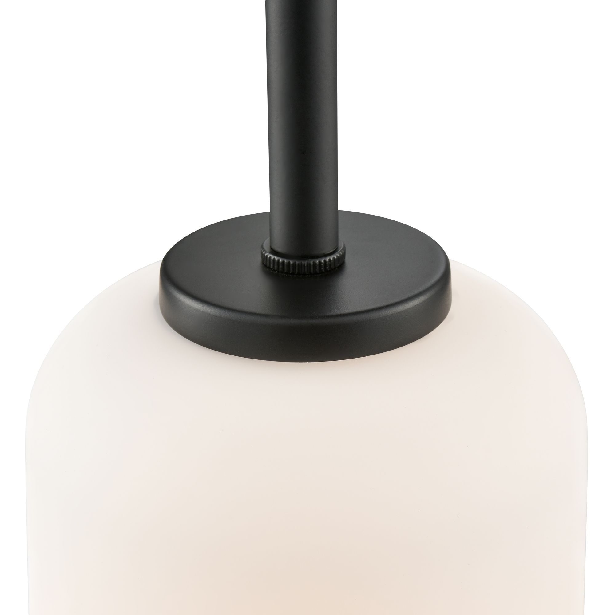 Image 4 Millennium Laphia 1-Light 5" Matte Black Pendant with Glass Shade more views