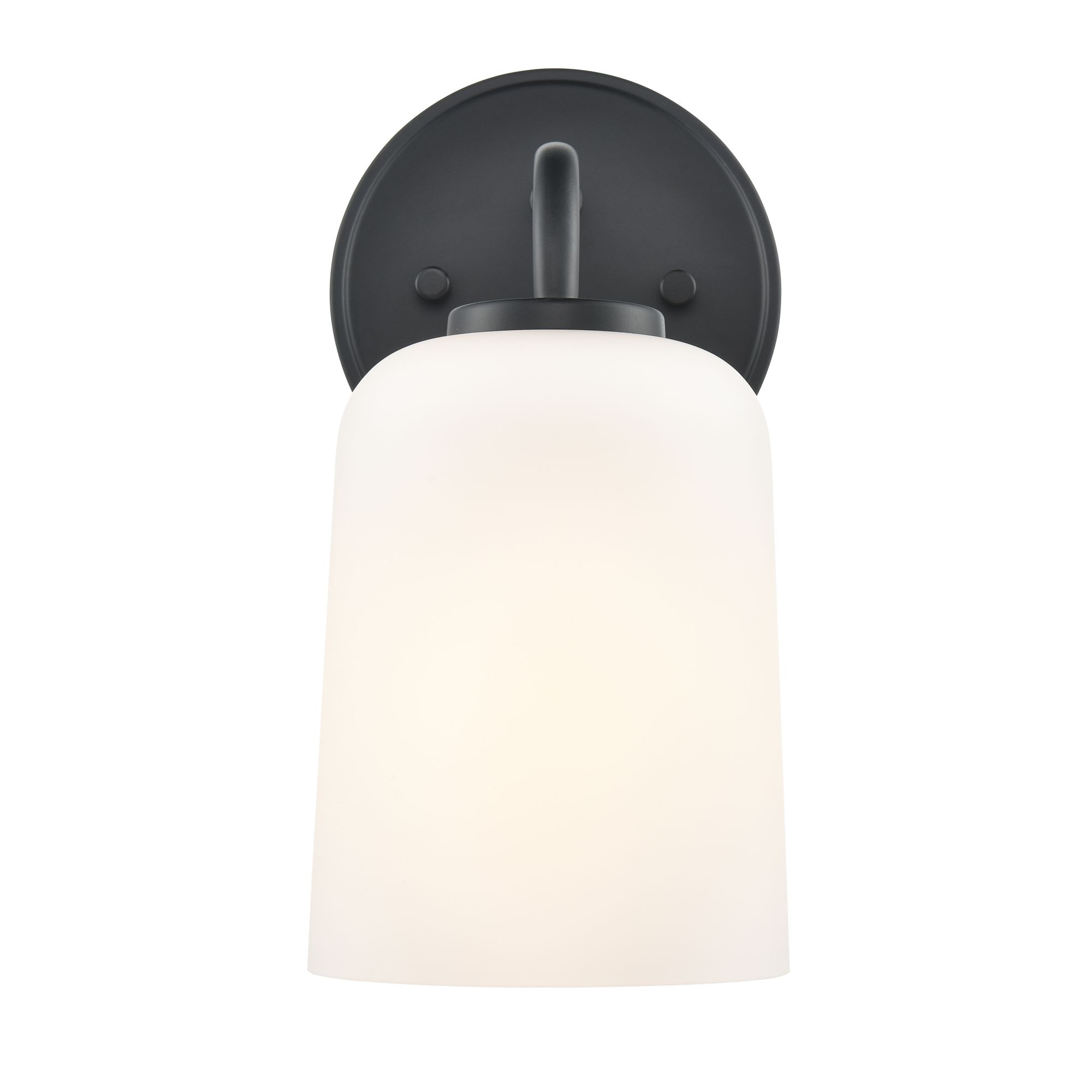 Image 3 Millennium Laphia 1-Light 5" Matte Black Wall Sconce with Glass Shade more views
