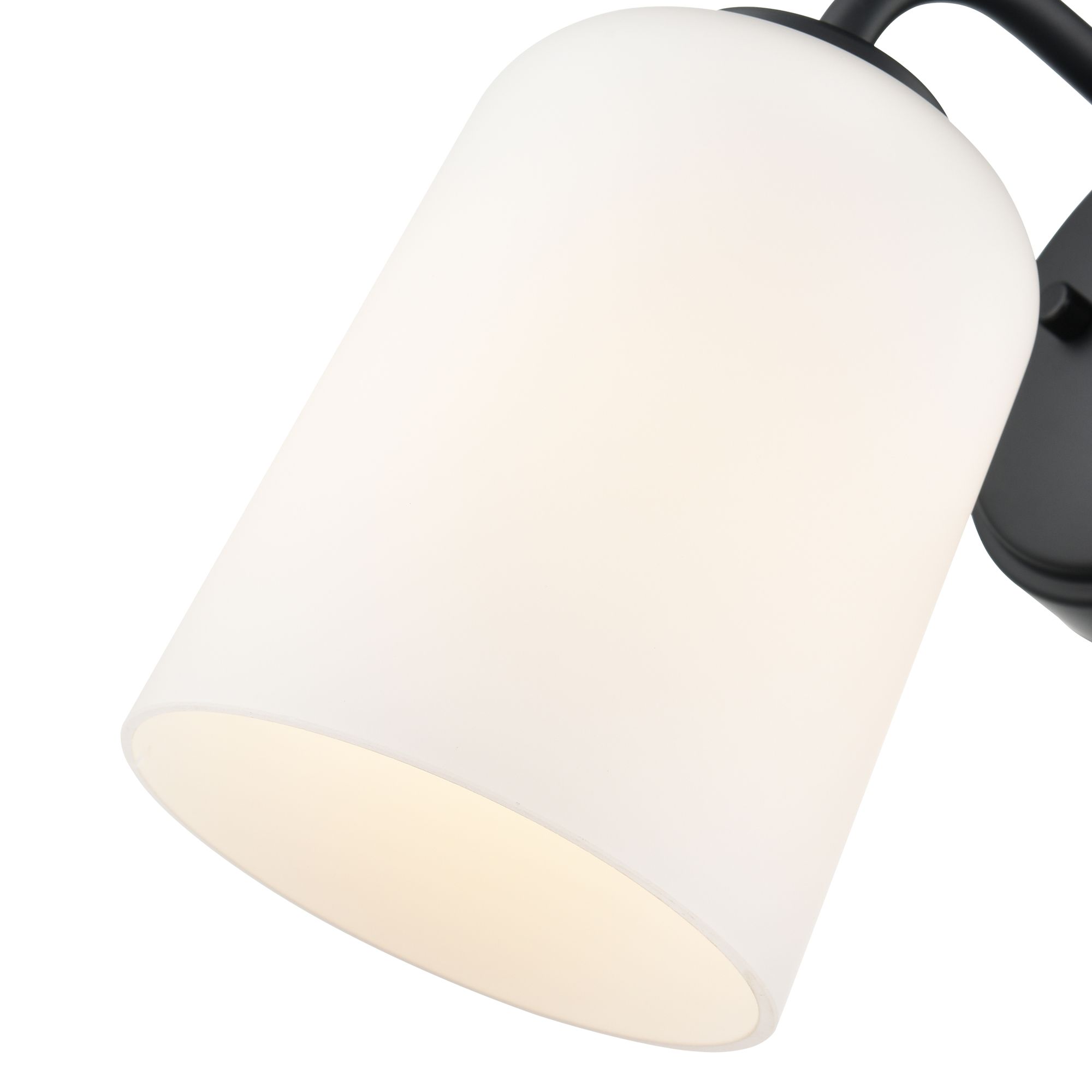 Image 5 Millennium Laphia 1-Light 5" Matte Black Wall Sconce with Glass Shade more views