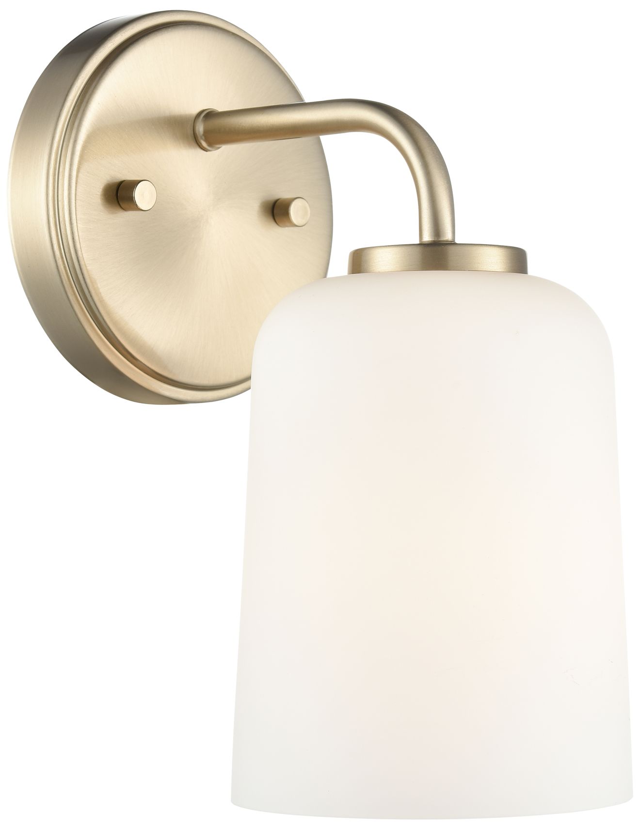 Millennium Laphia 1-Light 5" Modern Gold Wall Sconce with Glass Shade