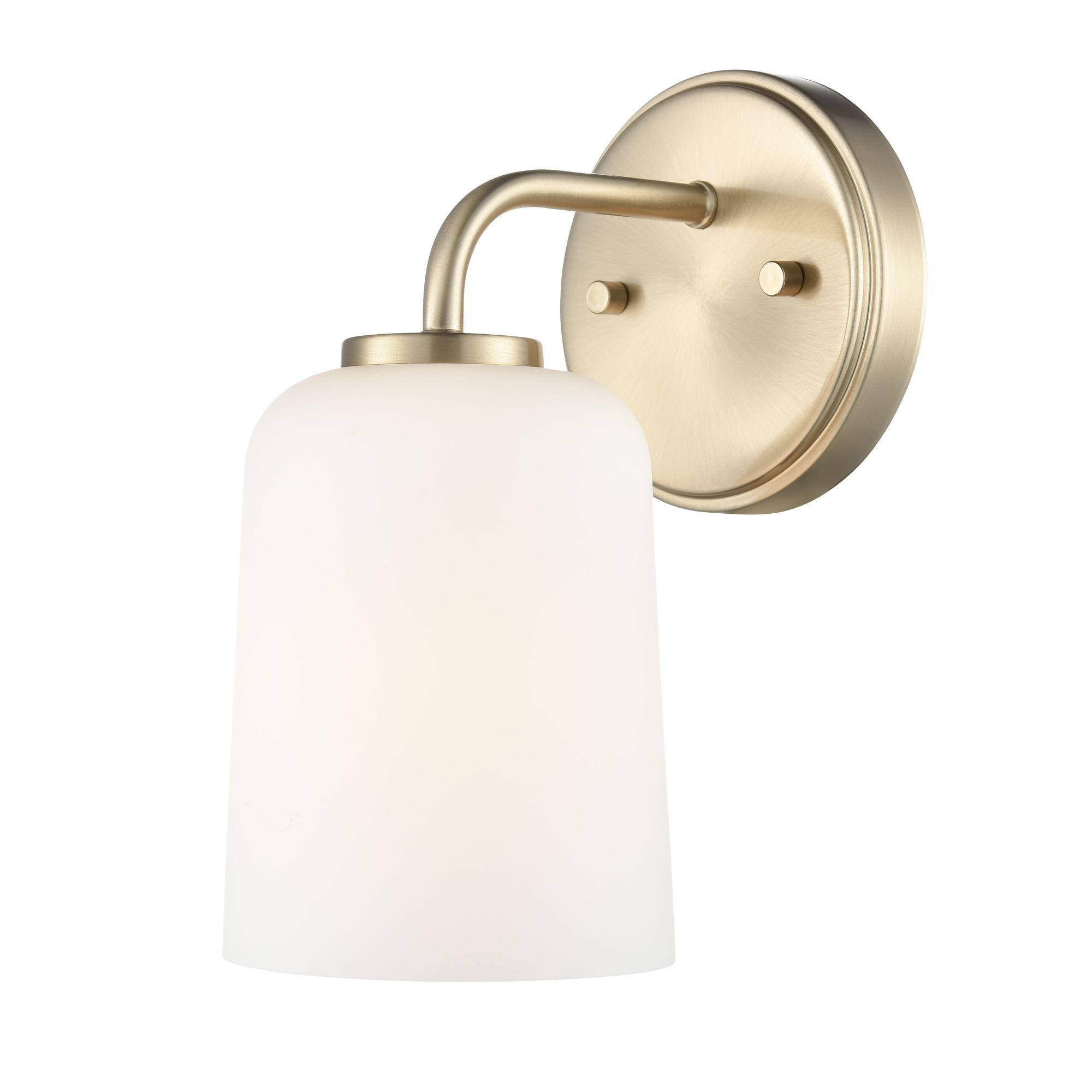 Image 2 Millennium Laphia 1-Light 5" Modern Gold Wall Sconce with Glass Shade more views