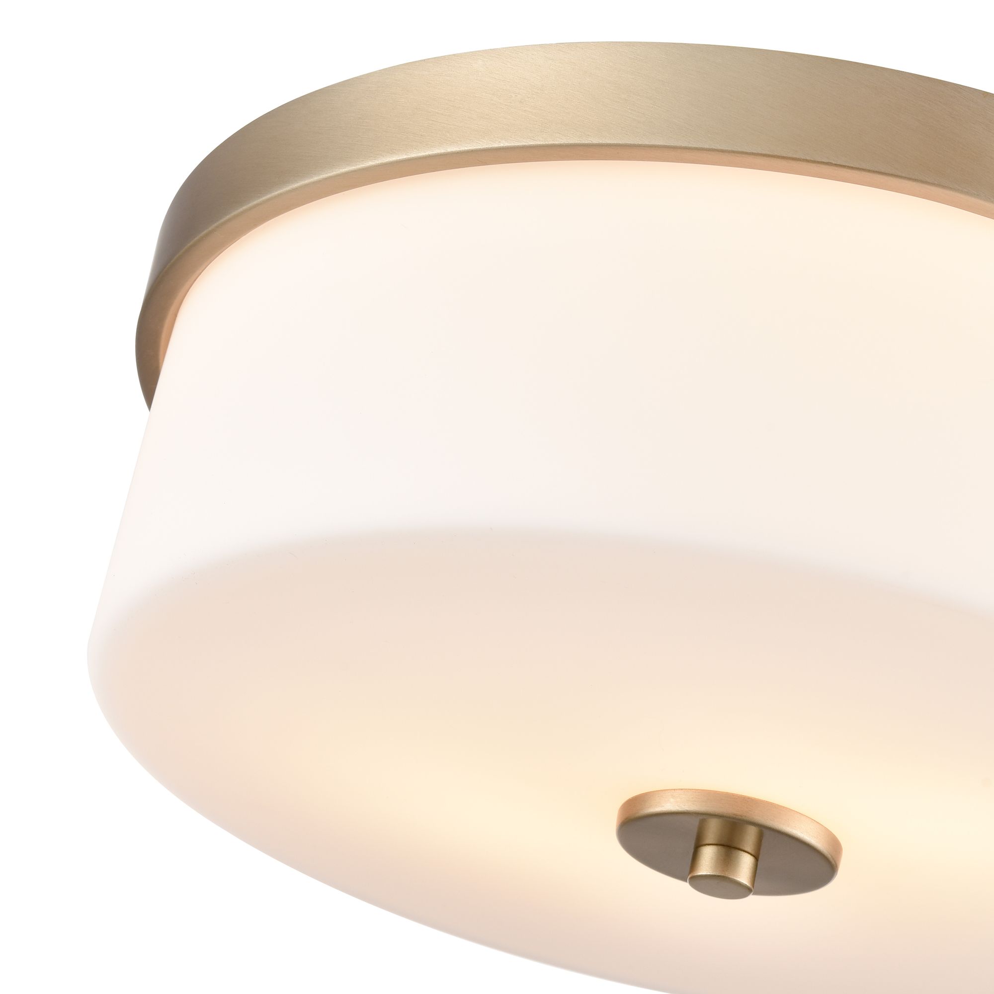 Image 5 Millennium Laphia 2-Light 13.25" Modern Gold Flush Mount with Glass Shade more views