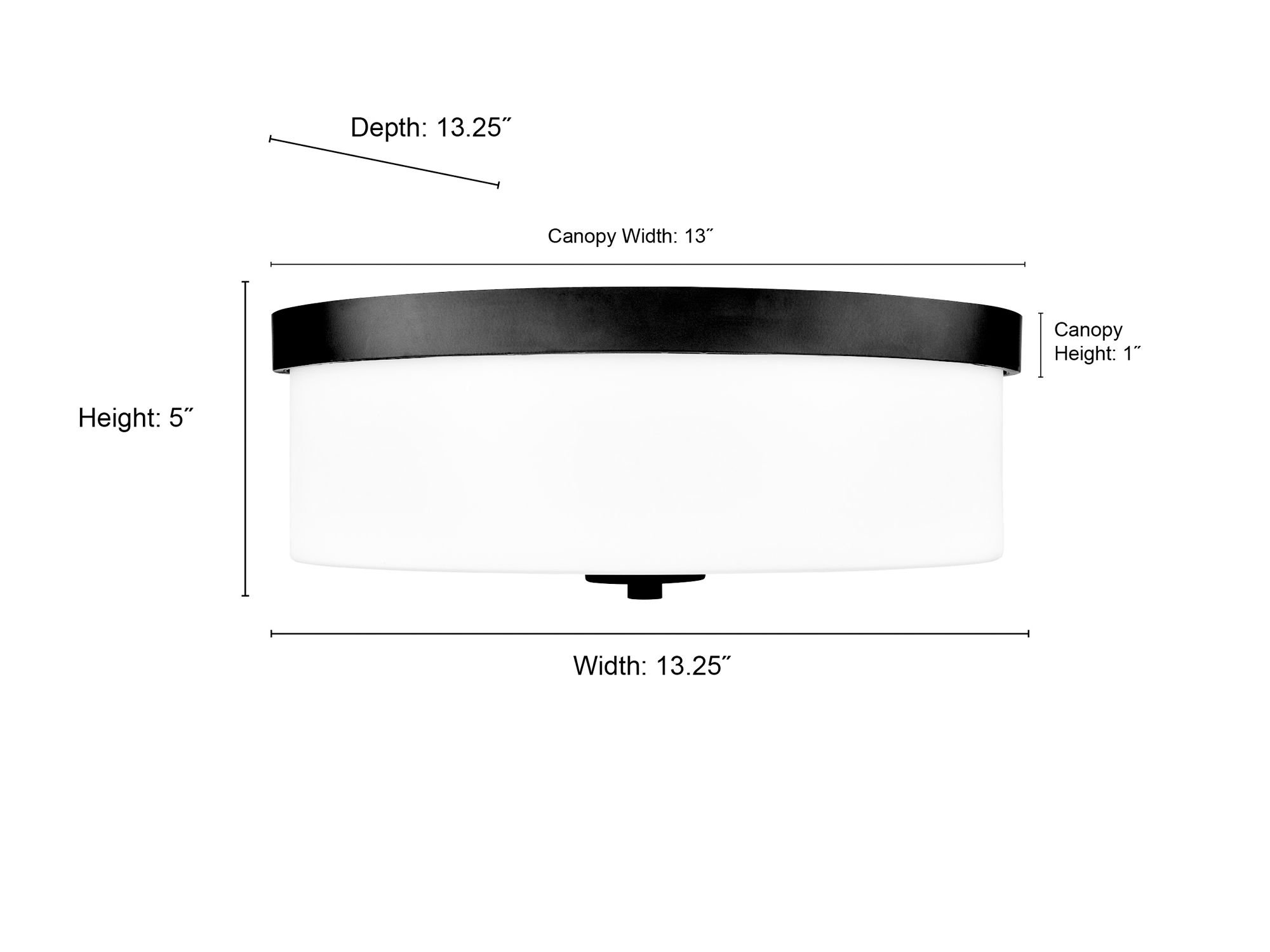 Image 6 Millennium Laphia 2-Light 13.25" Modern Gold Flush Mount with Glass Shade more views