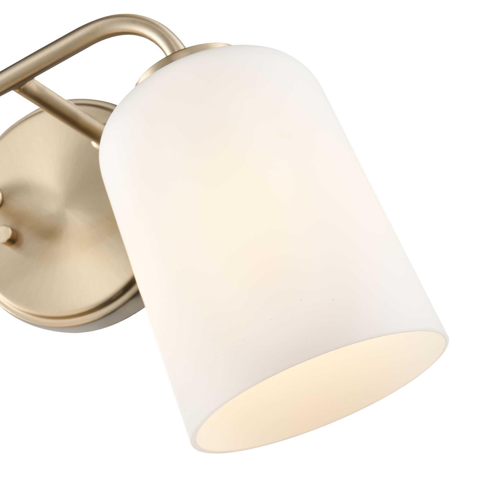 Image 6 Millennium Laphia 2-Light 14" Modern Gold Vanity Light with Glass Shade more views