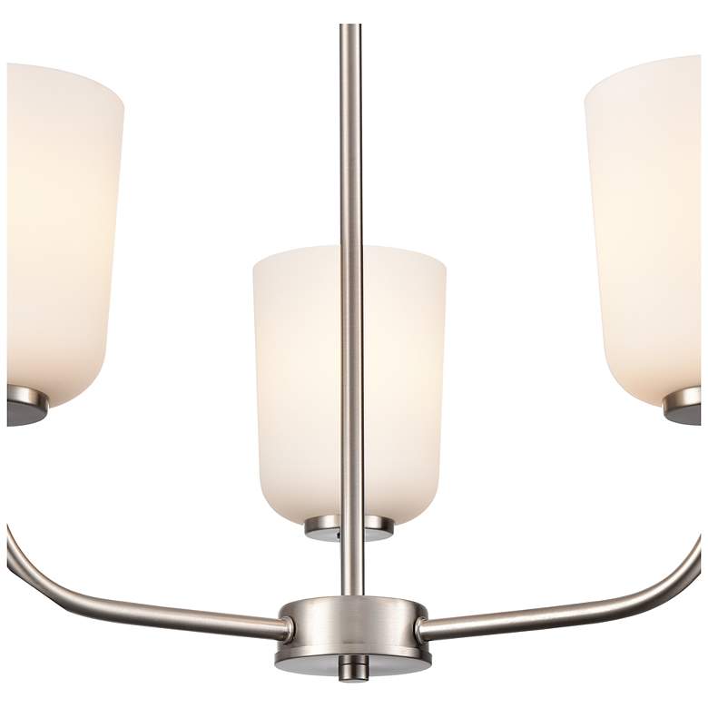 Image 3 Millennium Laphia 21" Wide 3-Light Brushed Nickel Uplight Chandelier more views