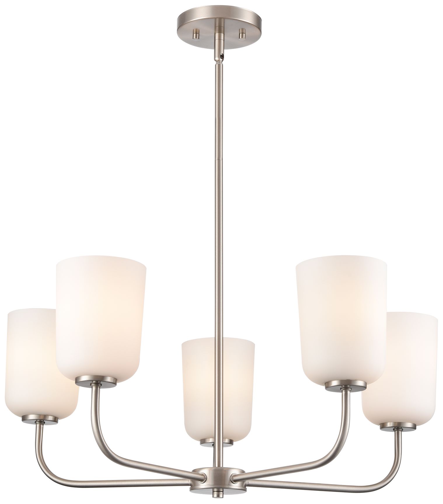 Millennium Laphia 27" Brushed Nickel Chandelier