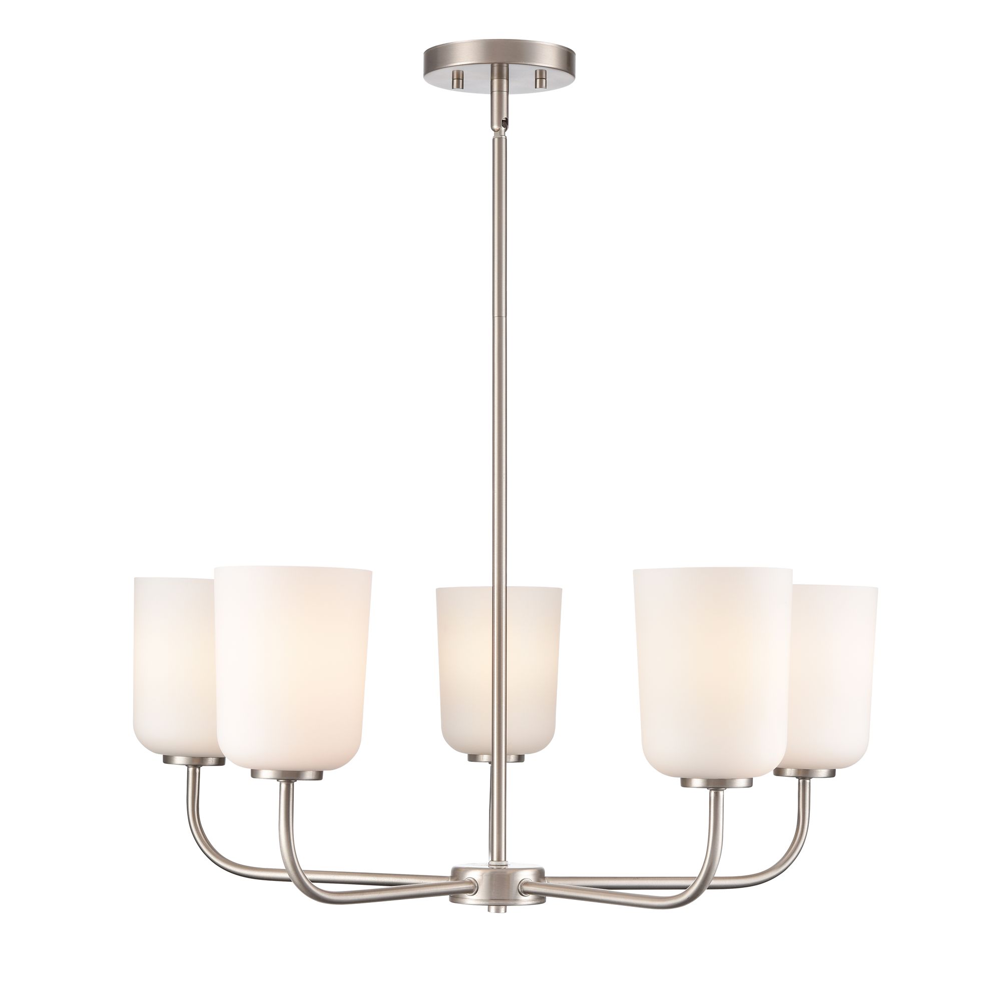 Image 2 Millennium Laphia 27" Brushed Nickel Chandelier more views