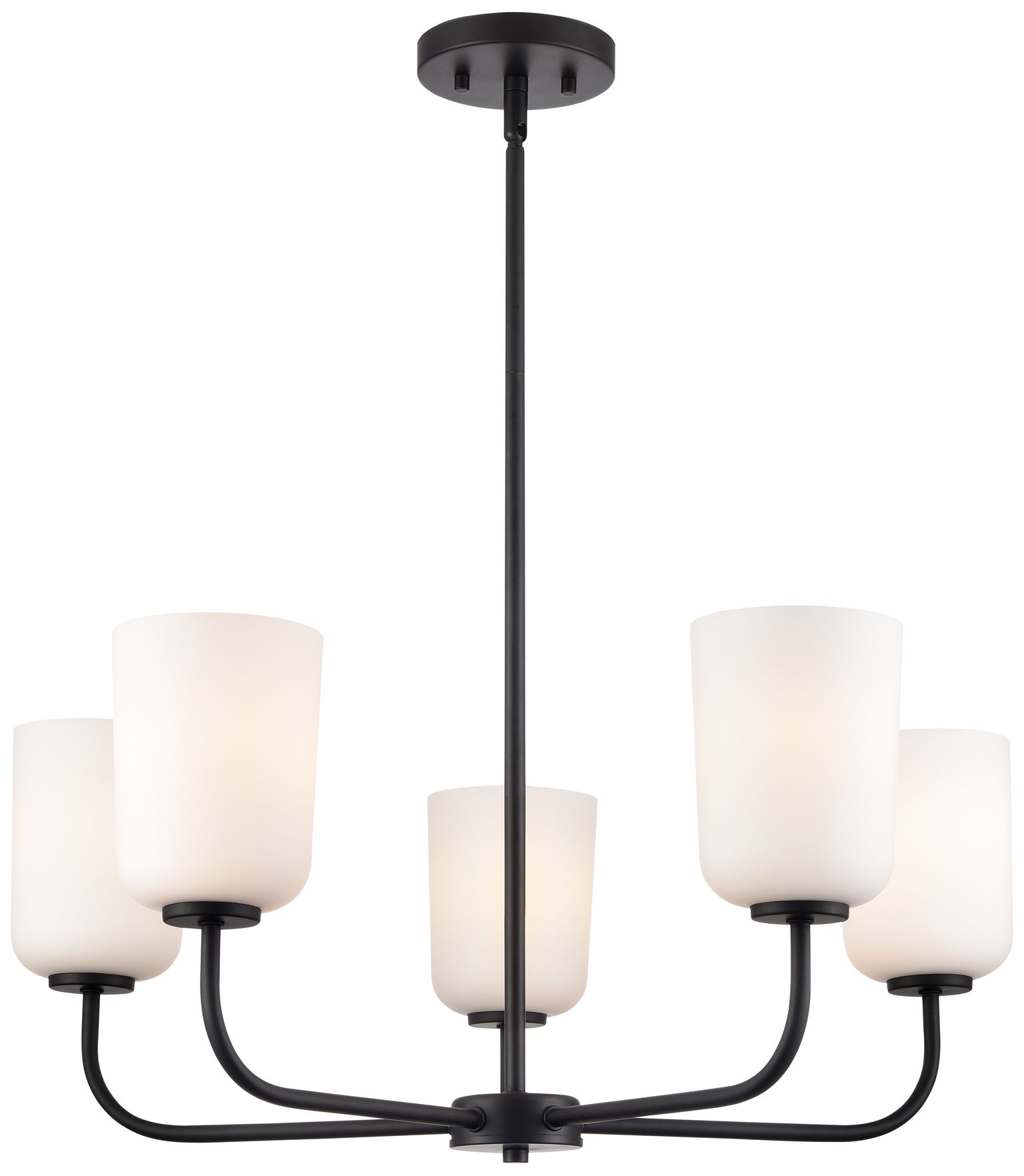 Millennium Laphia 27" Matte Black Chandelier