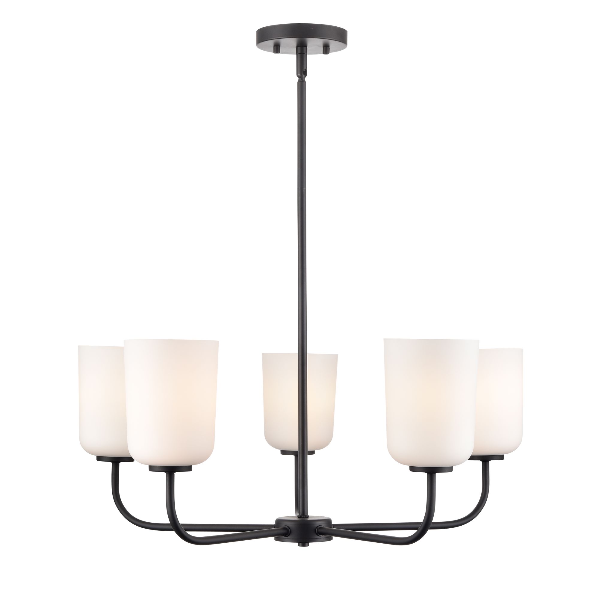 Image 2 Millennium Laphia 27" Matte Black Chandelier more views