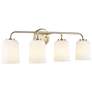 2_Millennium Laphia 28" Wide 4-Light Modern Gold Bath Vanity Fixture more views