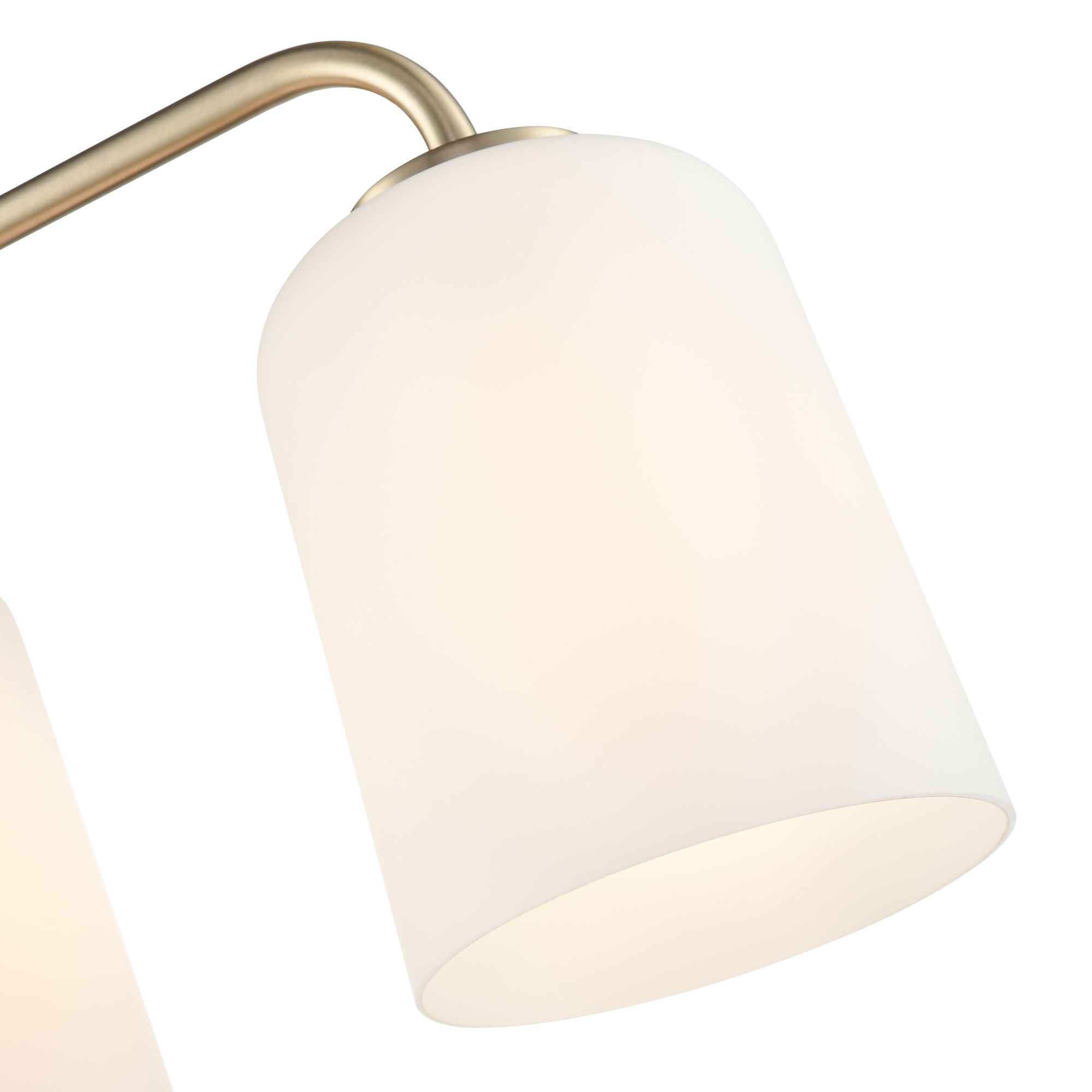 Image 6 Millennium Laphia 4-Light 28" Modern Gold Vanity Light with Glass Shade more views