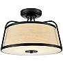 1_Millennium LED Semi-Flush Ceiling Mount Matte Black