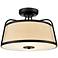 Millennium LED Semi-Flush Ceiling Mount Matte Black