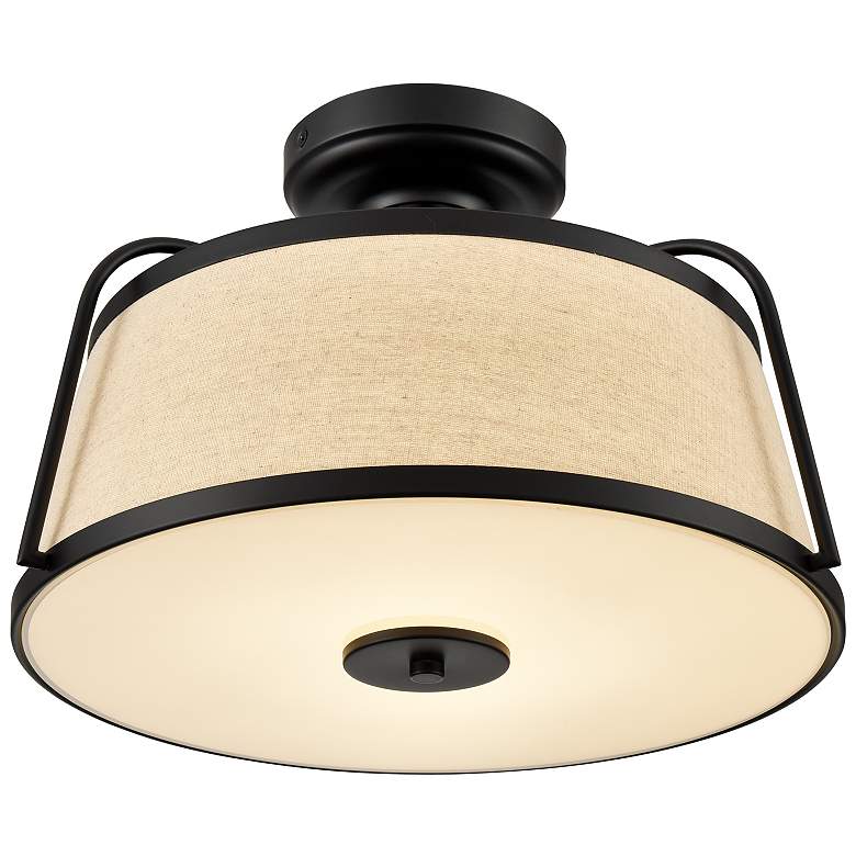 Image 3 Millennium LED Semi-Flush Ceiling Mount Matte Black more views
