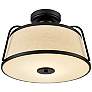 3_Millennium LED Semi-Flush Ceiling Mount Matte Black more views