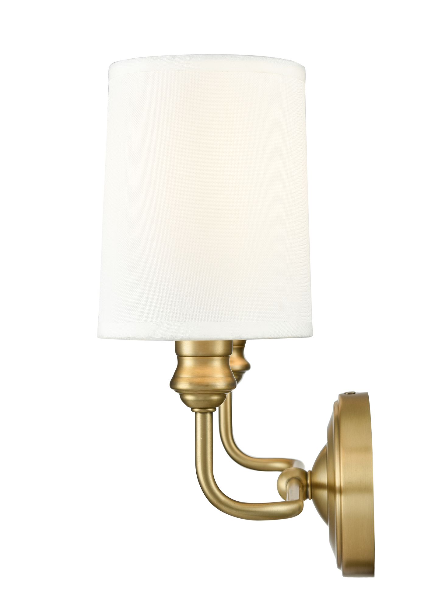 Image 4 Millennium Leena 2-Light 15.25" Vintage Brass Vanity Light with Shade more views