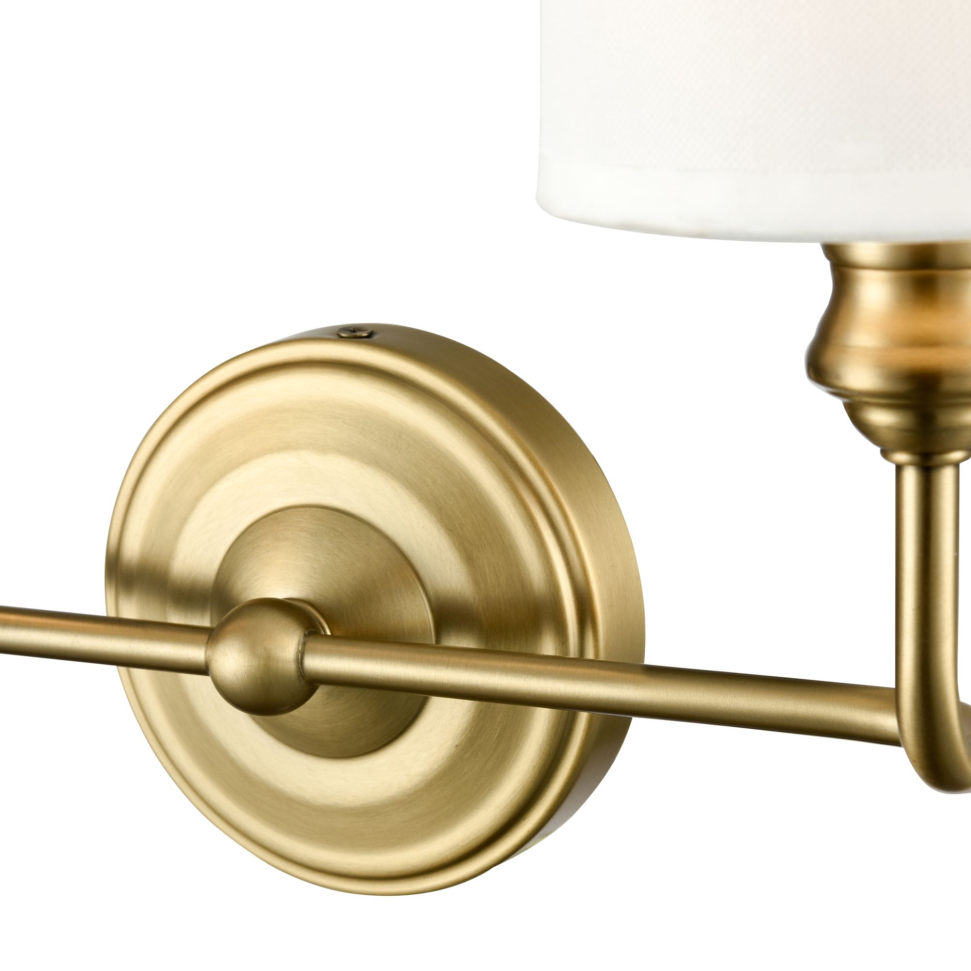 Image 5 Millennium Leena 2-Light 15.25" Vintage Brass Vanity Light with Shade more views