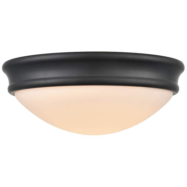 Image 2 Millennium Lighting 1 Light 10" Flush Mount Fixture in Matte Back