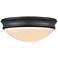 Millennium Lighting 1 Light 10" Flush Mount Fixture in Matte Back