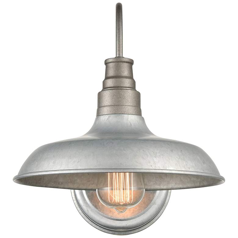 Image 1 Millennium Lighting 1 Light 13" Outdoor Wall Sconce Galvanized