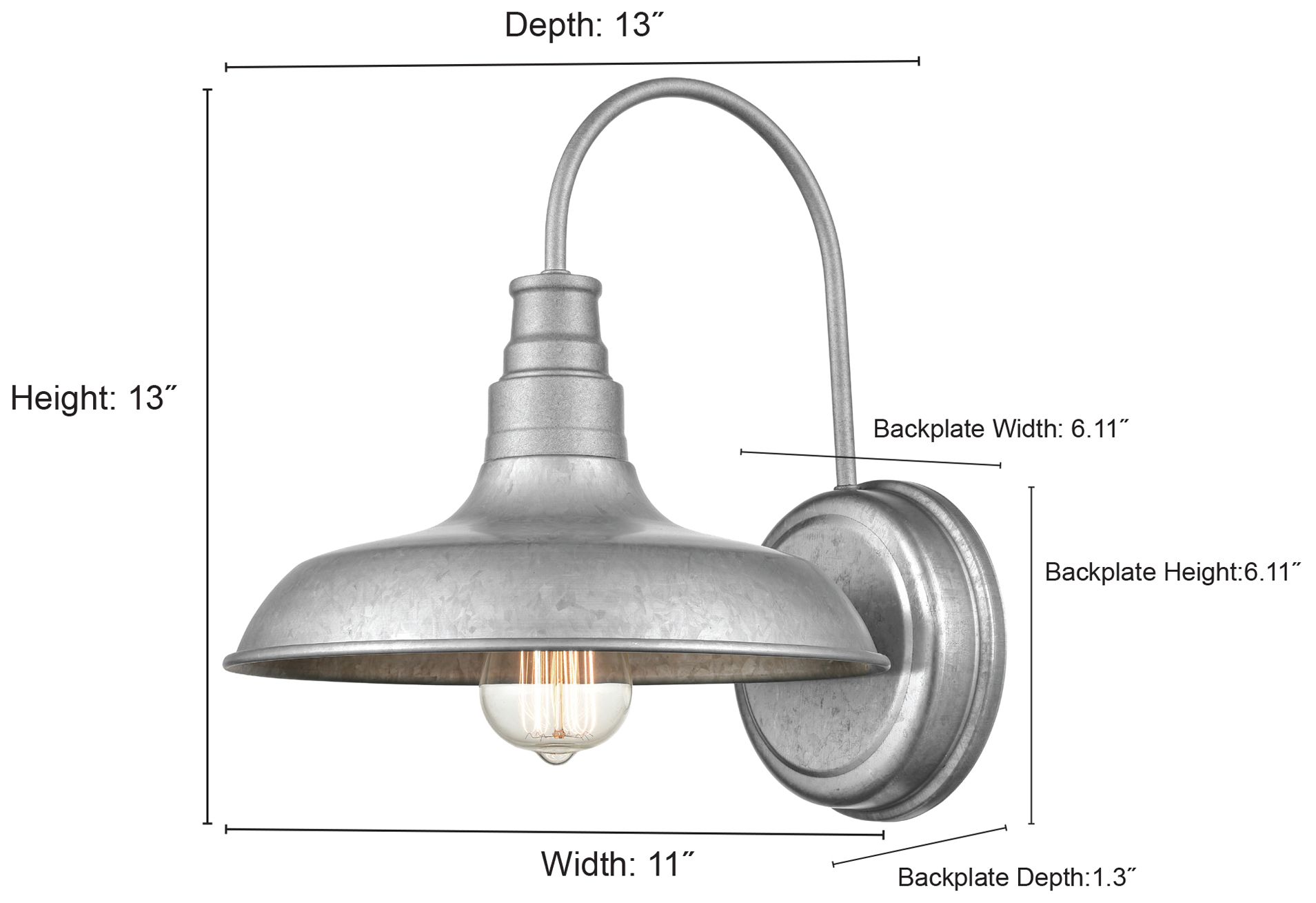Thumbnail3 of Millennium Lighting 1 Light 13" Outdoor Wall Sconce Powder Coat Bronze more views