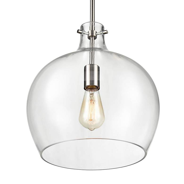 Image 4 Millennium Lighting 1 Light 13" Pendant Fixture in Brushed Nickel more views