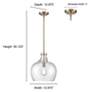 5_Millennium Lighting 1 Light 13" Pendant Fixture in Brushed Nickel more views