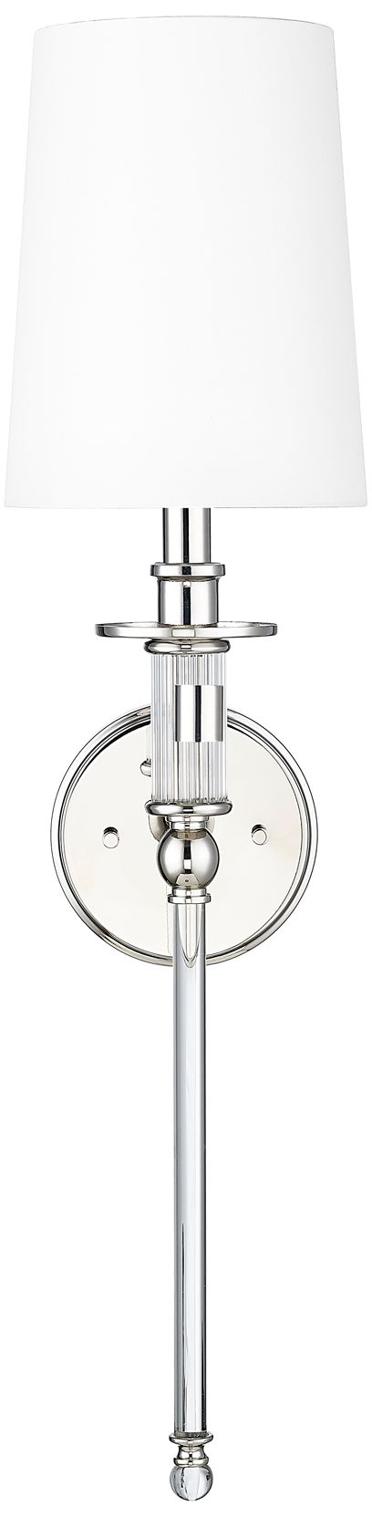 Image 2 Millennium Lighting  1 Light 25.8 inch Wall Sconce Nickel