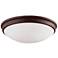 Millennium Lighting 1-Light Indoor Flushmount in Rubbed Bronze
