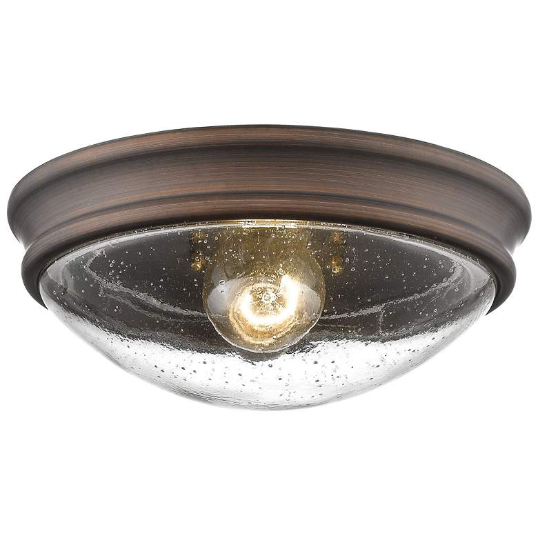 Image 1 Millennium Lighting 1-Light Indoor Flushmount in Rubbed Bronze