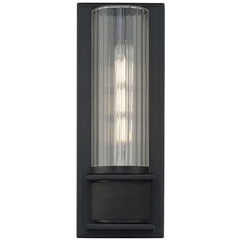 Image 1 Millennium Lighting 1-Light Indoor Wall Sconce in Matte Black