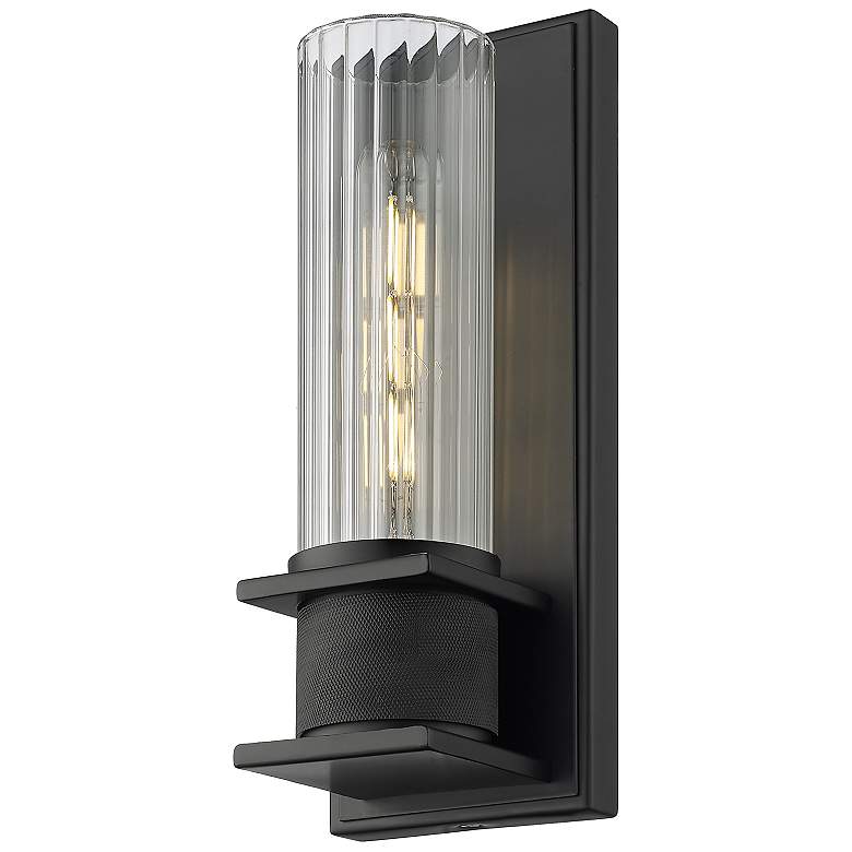 Image 3 Millennium Lighting 1-Light Indoor Wall Sconce in Matte Black more views