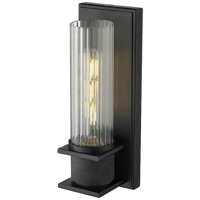 Image 4 Millennium Lighting 1-Light Indoor Wall Sconce in Matte Black more views