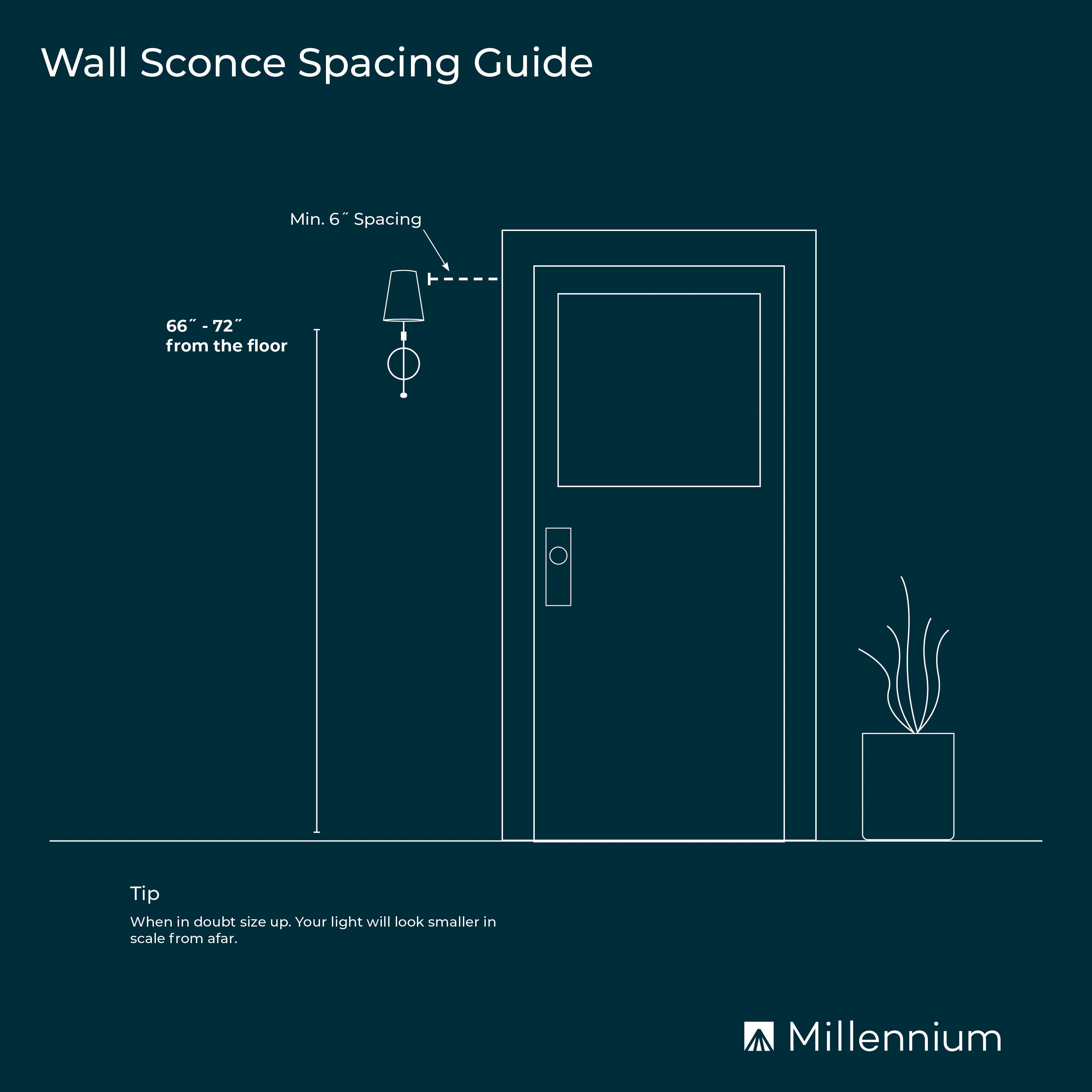 Image 7 Millennium Lighting 1-Light Indoor Wall Sconce in Matte Black more views