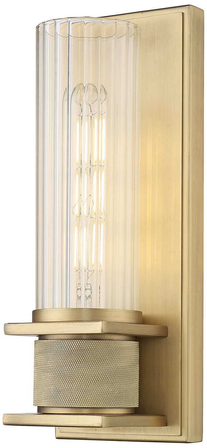 Image 2 Millennium Lighting  1-Light Indoor Wall Sconce in Vintage Brass more views