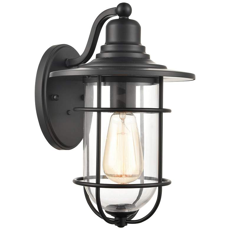 Image 1 Millennium Lighting 1 Light Outdoor Wall Sconce Powder Coat Black