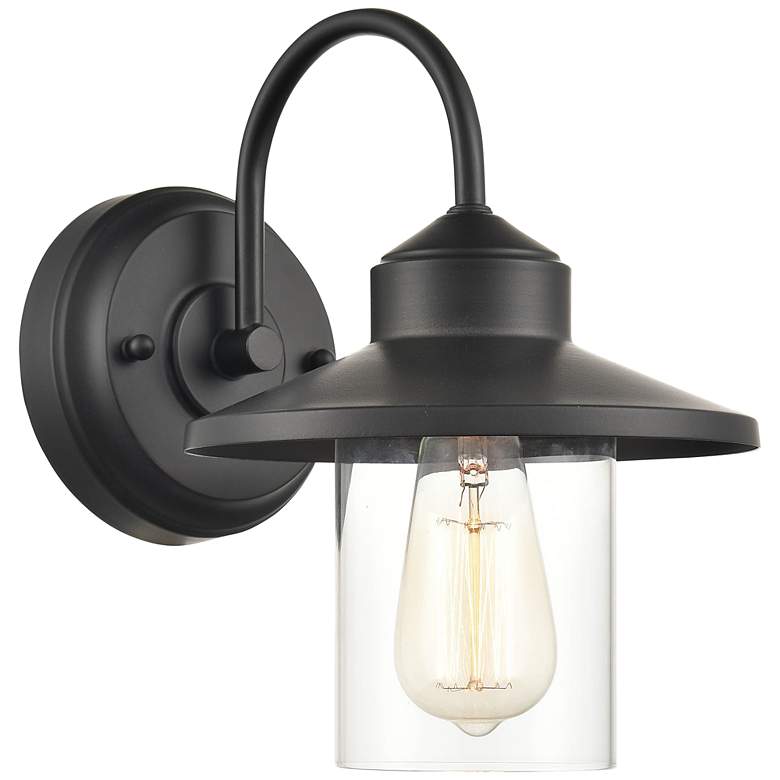 Image 1 Millennium Lighting 1 Light Outdoor Wall Sconce Powder Coat Black