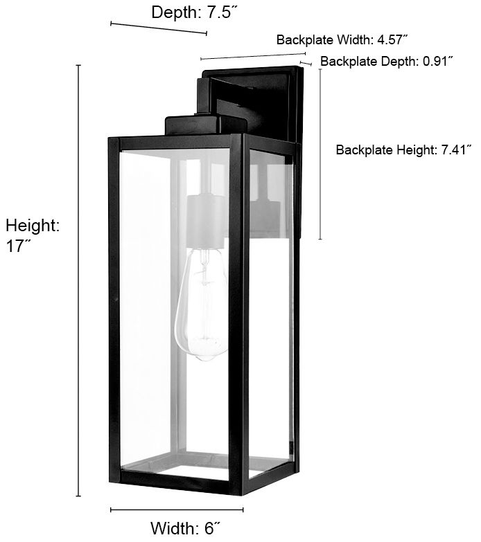 Image 5 Millennium Lighting 1-Light Powder Coated Black Outdoor Wall Sconce more views
