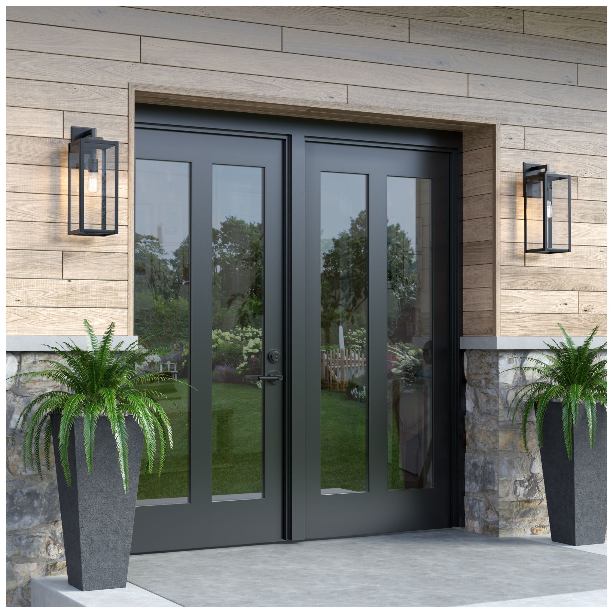 Image 7 Millennium Lighting 1-Light Powder Coated Black Outdoor Wall Sconce more views