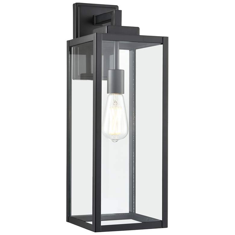 Image 1 Millennium Lighting 1-Light Powder Coated Black Outdoor Wall Sconce