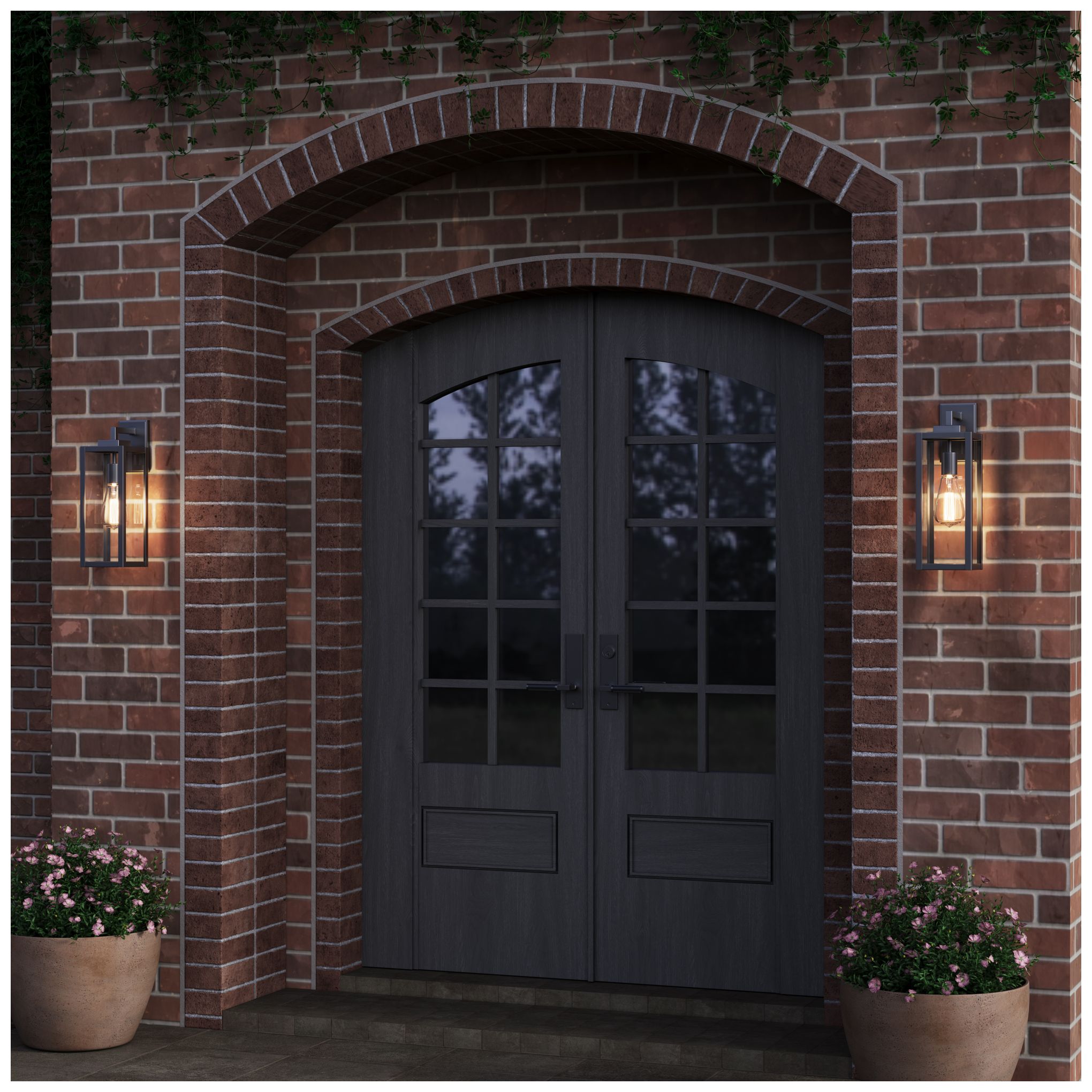 Image 6 Millennium Lighting 1-Light Powder Coated Black Outdoor Wall Sconce more views