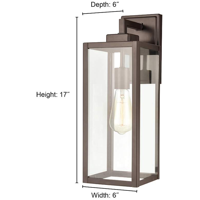 Image 4 Millennium Lighting 1-Light Powder Coated Bronze Outdoor Wall Sconce more views