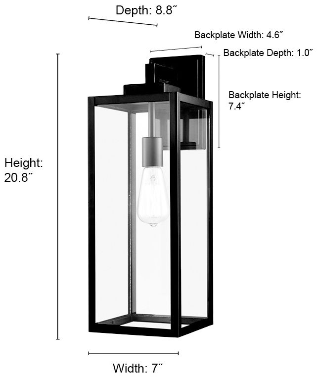 Image 6 Millennium Lighting 1-Light Powder Coated Bronze Outdoor Wall Sconce more views