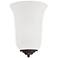 Millennium Lighting 1 Light Sconce in Rubbed Bronze/Rubbed Silver