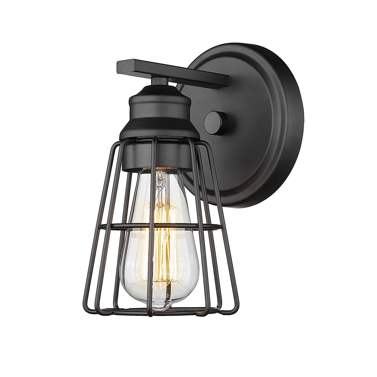Image 2 Millennium Lighting 1 Light Wall Sconce in Matte Black more views