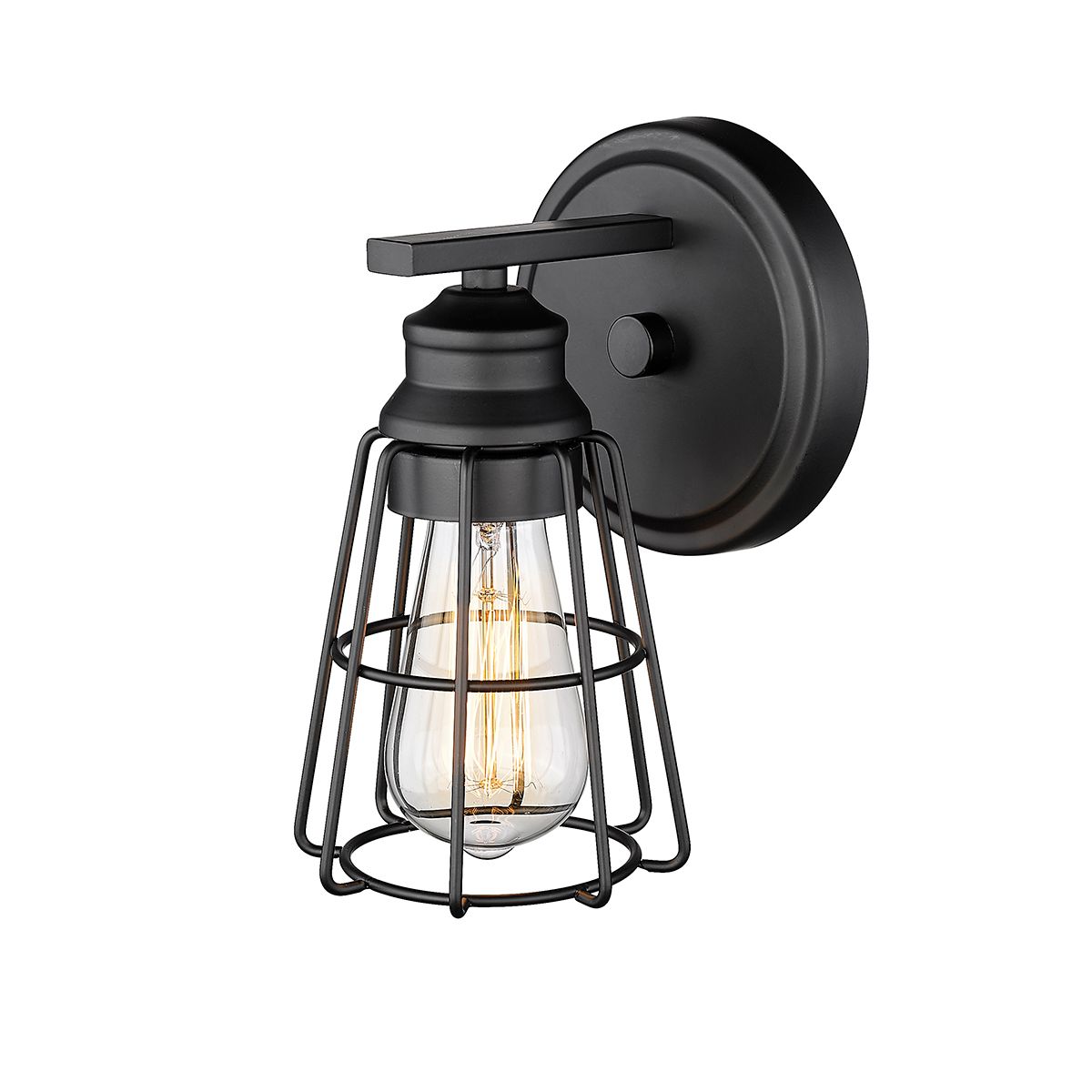 Image 4 Millennium Lighting 1 Light Wall Sconce in Matte Black more views