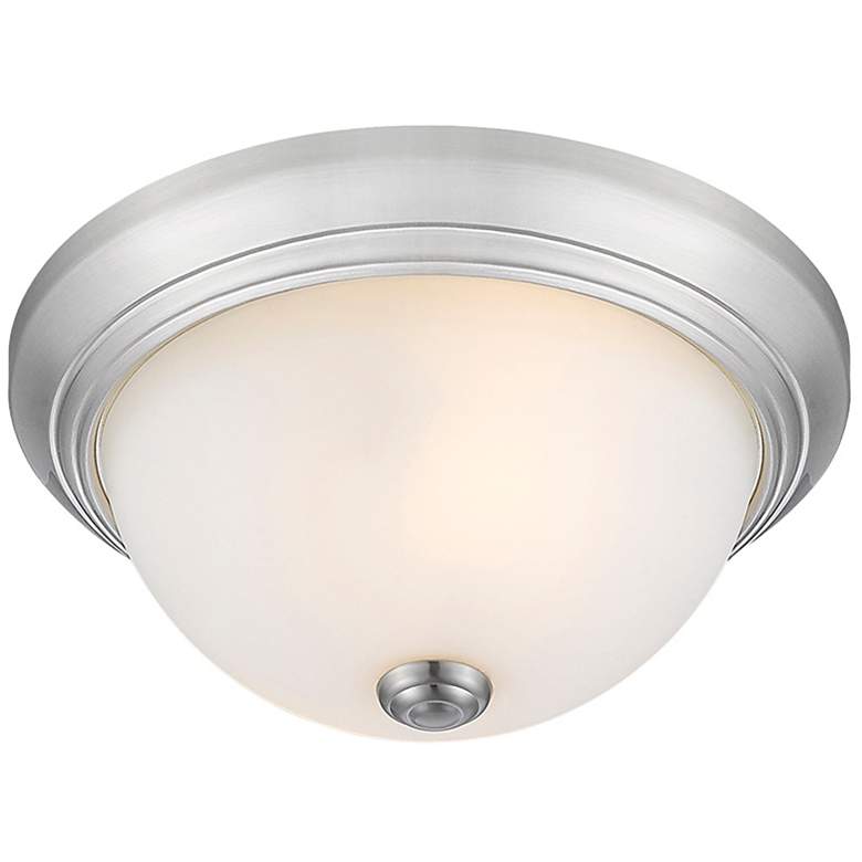 Image 1 Millennium Lighting 2 Light 11" Flush Mount Fixture in Brushed Nickel