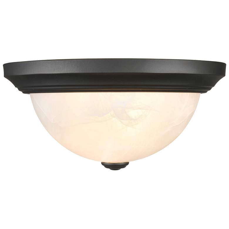 Image 1 Millennium Lighting 2 Light 11" Flush Mount Fixture in Matte Black