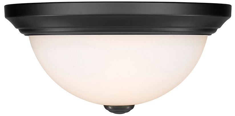 Thumbnail4 of Millennium Lighting 2 Light 11" Flush Mount Fixture in Matte Black more views